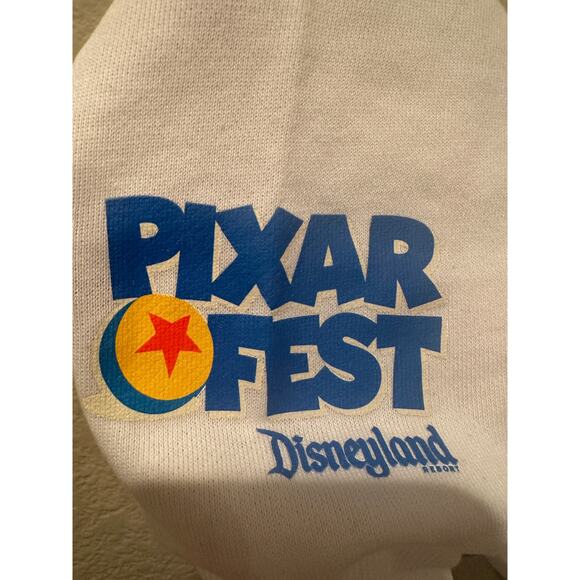 NWOT Disney Parks Pixar Fest White Zip Up Hoodie XXL - Picture 5 of 7